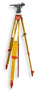 K&E Paragon Tilting Level with Kern centering tripod and plumb rod